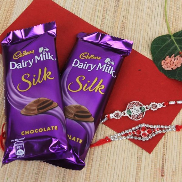 2 Exquisite Rakhi Combo 2 Exquisite Rakhi Combo