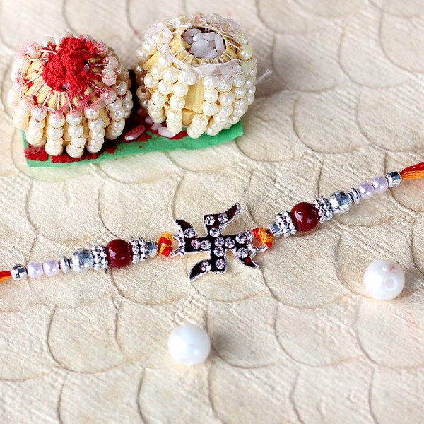 Precious Swastik Rakhi Precious Swastik Rakhi